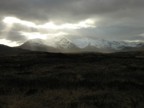 A view of the mountains on the drive up from Glasgow