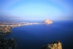 Calpe and the Pe�on, home to many long routes at Costa Blanca