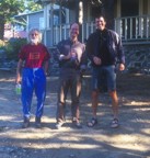 The morning after the big bash�everyone is drinking water to treat the hangover