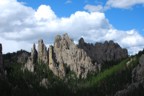 View of the Cathedral Spires, as seen from the top of the Totem Pole